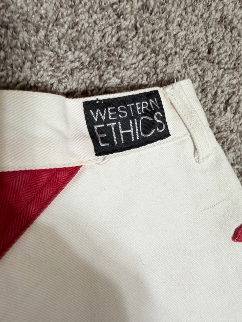 Vintage western ethnics white/red star jeans - Picture 8 of 8